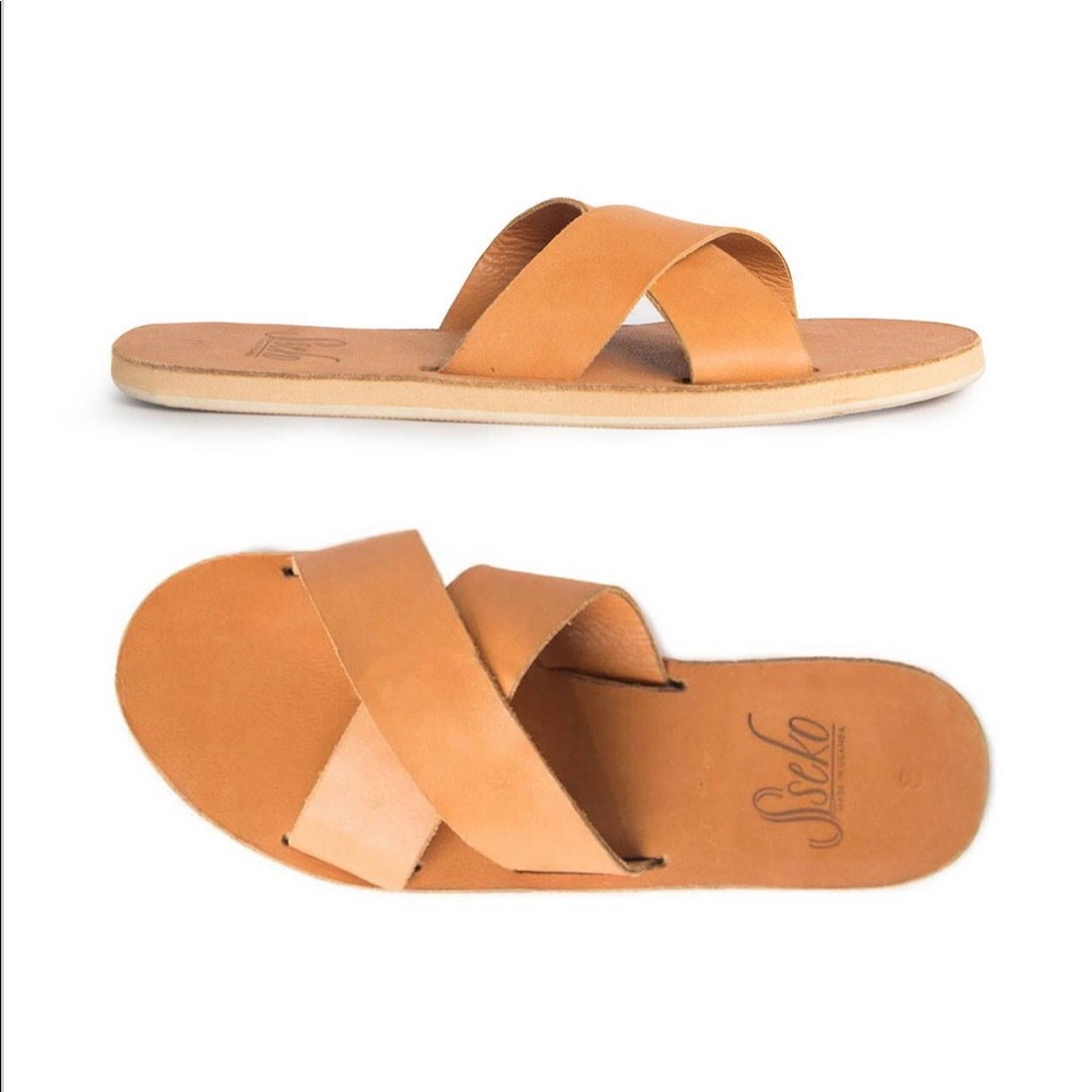 Sseko Designs Cross Over Slide Sandals